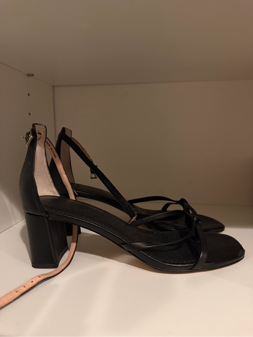JCREW Women’s Black Strappy Block Heel Sandals